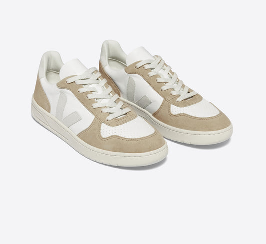 TÊNIS VEJA - V-10 CHFREE EXTRA-WHITE_NAT_SAHARA 1280
