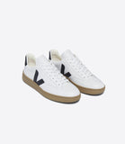 TÊNIS VEJA - V-12 LEATHER EXTRA-WHITE_BLACK_DUNE