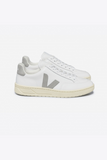 TÊNIS VEJA - V-12 LEATH XTRA-WHITE_LIGHT-GREY