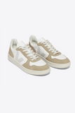 TÊNIS VEJA - V-10 CHROMEFREE EXTRA WHITE NATURAL SAHARA