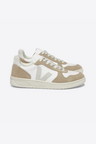 TÊNIS VEJA - V-10 CHROMEFREE EXTRA WHITE NATURAL SAHARA