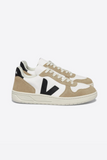 TÊNIS VEJA - V-10 CHFREE EXTRA WHITE BLACK SAHARA