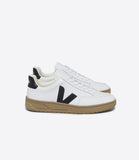 TÊNIS VEJA - V-12 LEATHER EXTRA-WHITE_BLACK_DUNE